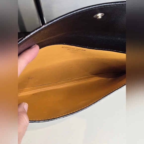 Germaine Guerin Vintage Made In Italy Leather Clutch - Picture 7 of 9